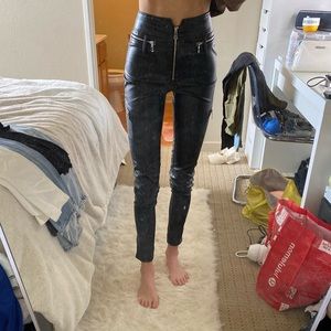 Tiger Mist Moto Leather Pants